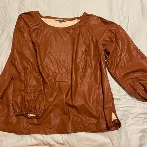 LOFT pleather top